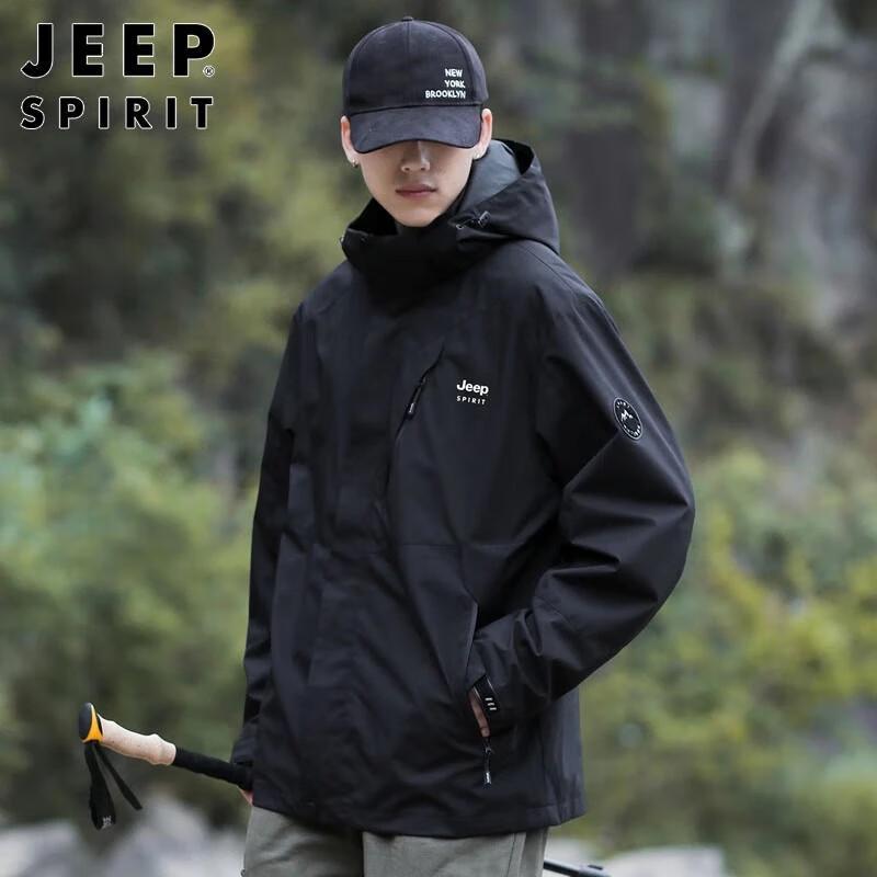 JEEP SPIRIT Men's Autumn Winter Korean Style Workwear Jacket