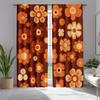 Bohemian Pack Vintage Floral Curtains Polyester Suitable Bedroom Living Room Decoration Curtain Machine Washable Perfect For