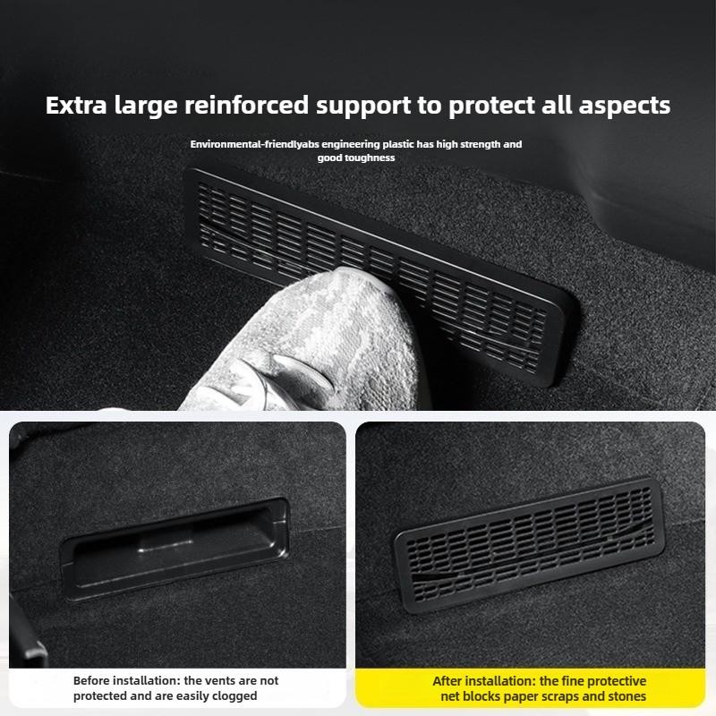 Air Outlet Protective Cover Car Seat Air Outlet Grille For Model Y Launch 2025 Juniper Air Vent Outlet Cover ABS