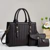 Luxury Designer Handbag Large Tote Bag for Women 2026 Pu Leather Female Three Piece Set Ladies Top Hand Woman Shoulder Crossbody
