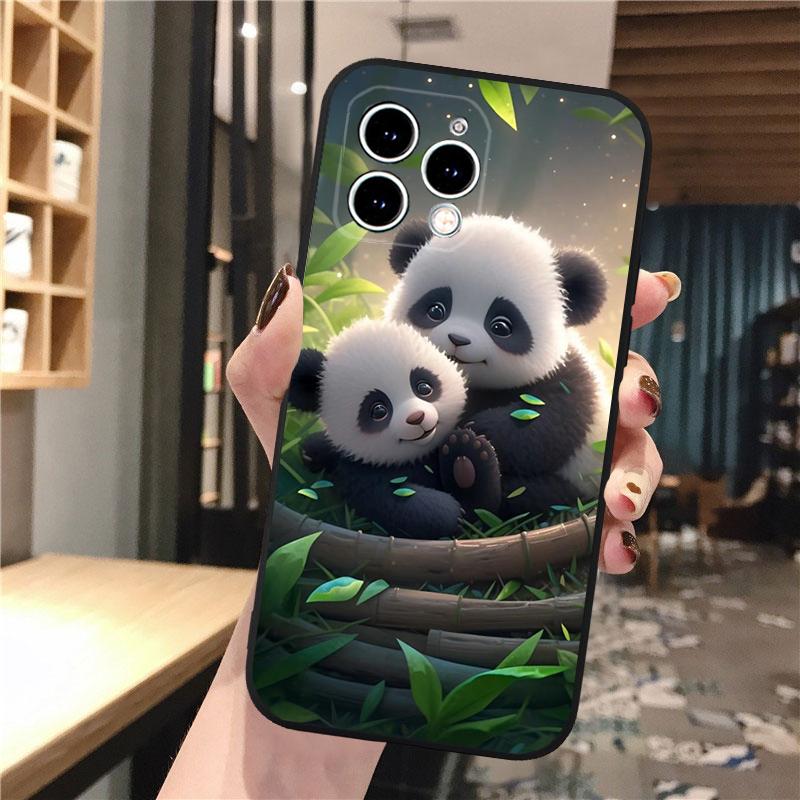 Panda Bear Phone Case For iphone 15 14 Pro Max 13 12 11 Pro Max XSMax XR 12 13 mini 14 Plus