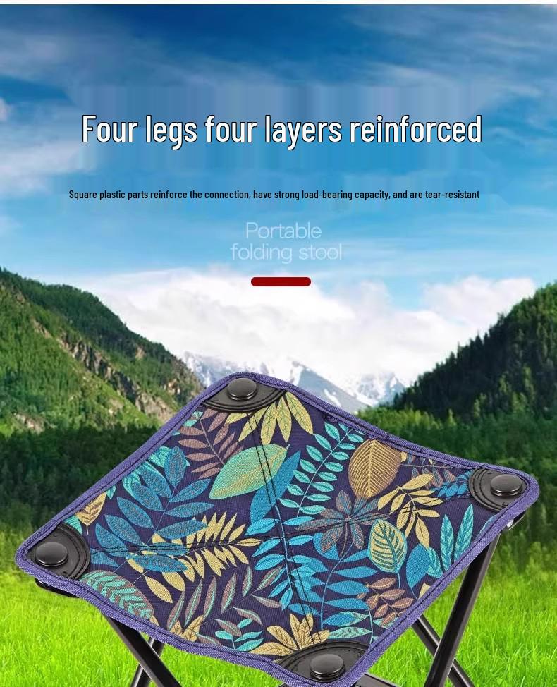 Portable Folding Stool and Table Set: Outdoor Chair, Mazha Fishing Seat, Small Camping Bench, Picnic Home Stool.