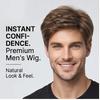 Herren-Kurzhaarperücke, Braun, Hitzebeständig, Synthetisch - Natürlicher Realistischer Stil, Atmungsaktive Verstellbare Kappe für Tägliches & Lässiges Tragen, Sofort lieferbar