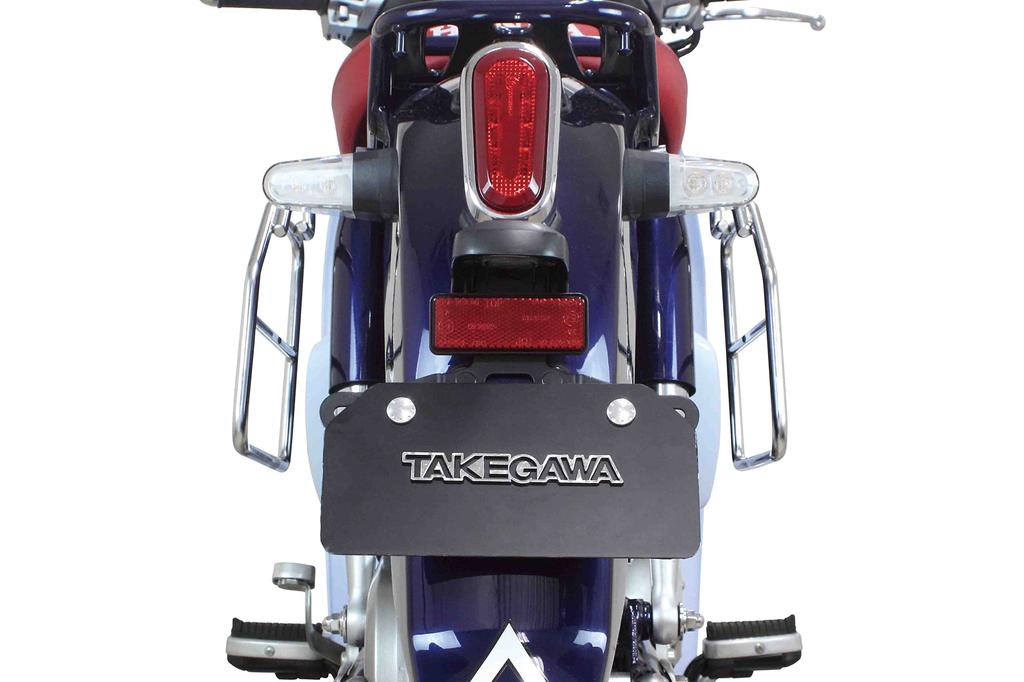 SP TAKEGAWA Seitentaschenhalterung verchromt LR Set und rechts Super Cub C125 (Linkes Set) 09-11-0266