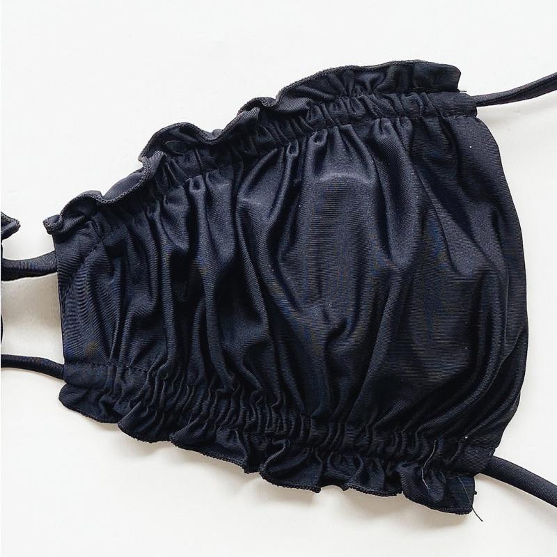 Dámské sexy plavky s rozděleným pasem a zavazováním na boku