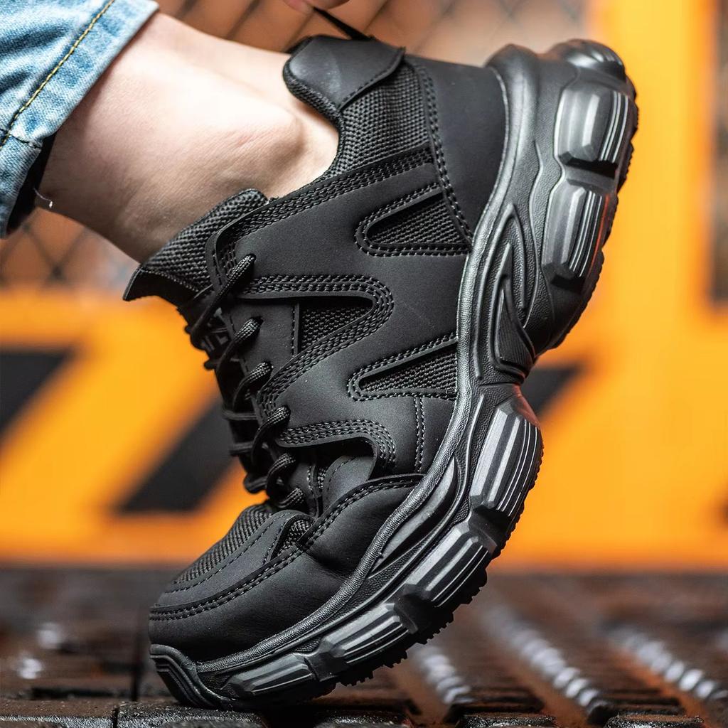 Women Safety Shoes Anti-smash Anti-puncture Work Shoes Breathable Lightweight Work Sneakers Indestructible Women Shoes Boots