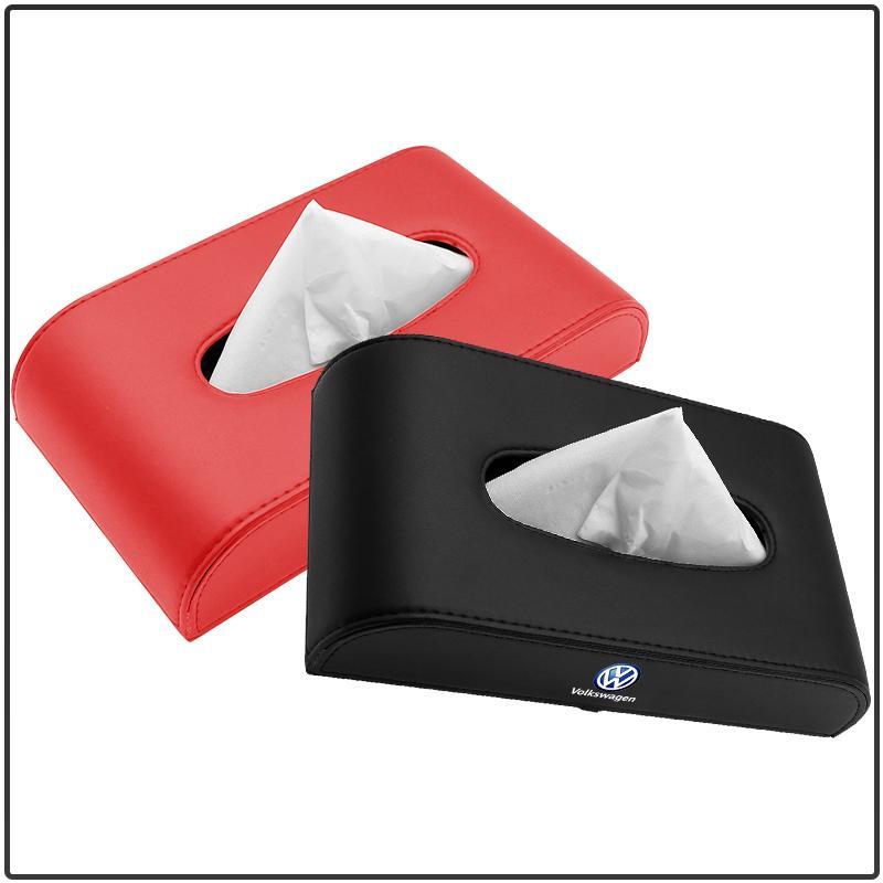 1Pcs Car Tissue Box Holder Armrest Box Storage Case Car Accessories For Volkswagen Golf-5 6 7 MK6 Jetta Lavida Polo Tiguan Passat B5 B6 B7