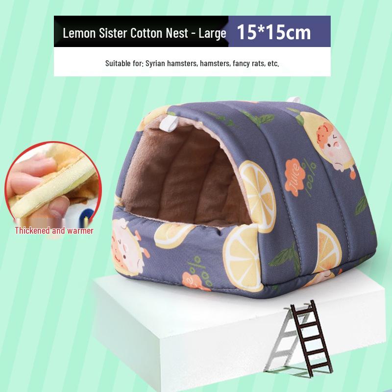 Winter Warm Cotton Nest for Small Pets: Hamsters, Chinchillas, Hedgehogs, Squirrels & Rabbits