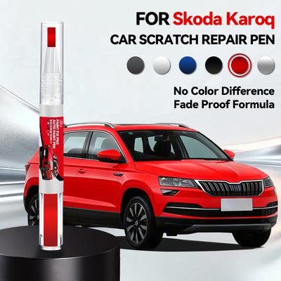 For Skoda Karoq 2017-2025 NU Paint Repair Pen Touch Up Scratch Remover DIY Auto Accessories Black White Orange Silver Blue Red
