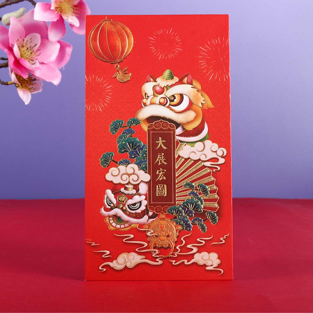 Money Spring Festival Decoration Hot-Stamping Red Pocket Chinese New Year Red Envelope Bless Pocket
