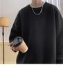 Autumn/Winter Men's Loose Lapel Sweater - Trendy Hong Kong Style Long Sleeve Knitwear