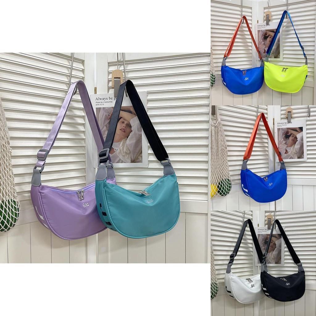 Trendy 2024 Unisex Large Capacity Dumpling Bag Casual Nylon Gym Shoulder Bag