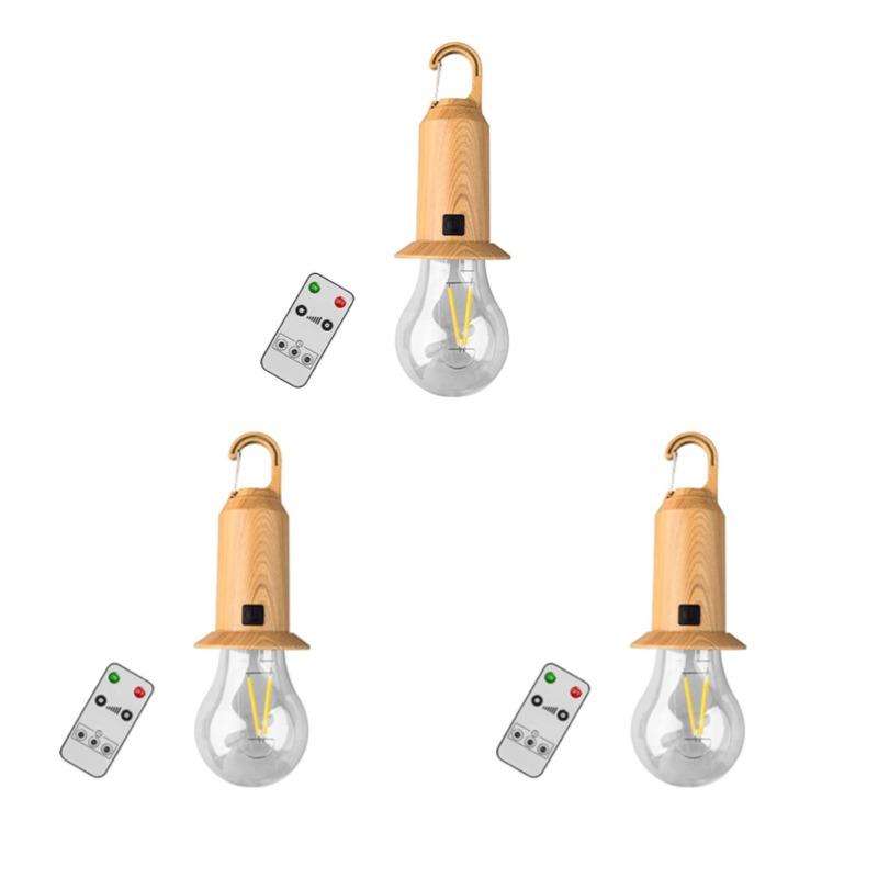 Solar USB Rechargeable LED Camping Light 4Pcs Waterproof Outdoor Tent Lantern Portable Handheld Hanging for Hiking Emergency