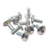 10-20pcs Big Flat Round Head Inner Hexagon Screw Bolt M6 6mm M6X16 Dark Silver for Motorcycle Scooter ATV Moped Plastic Cover