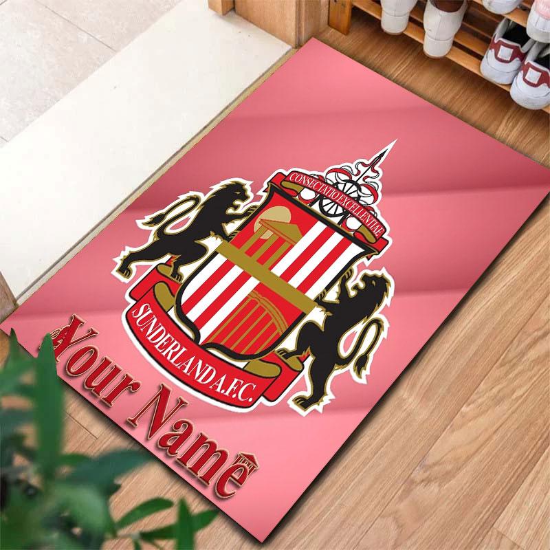 Sunderland A.F Custom Name Carpet Rug for Living Room Bedroom Home Sofa Decoration,Kids play Non-slip Floor Mat