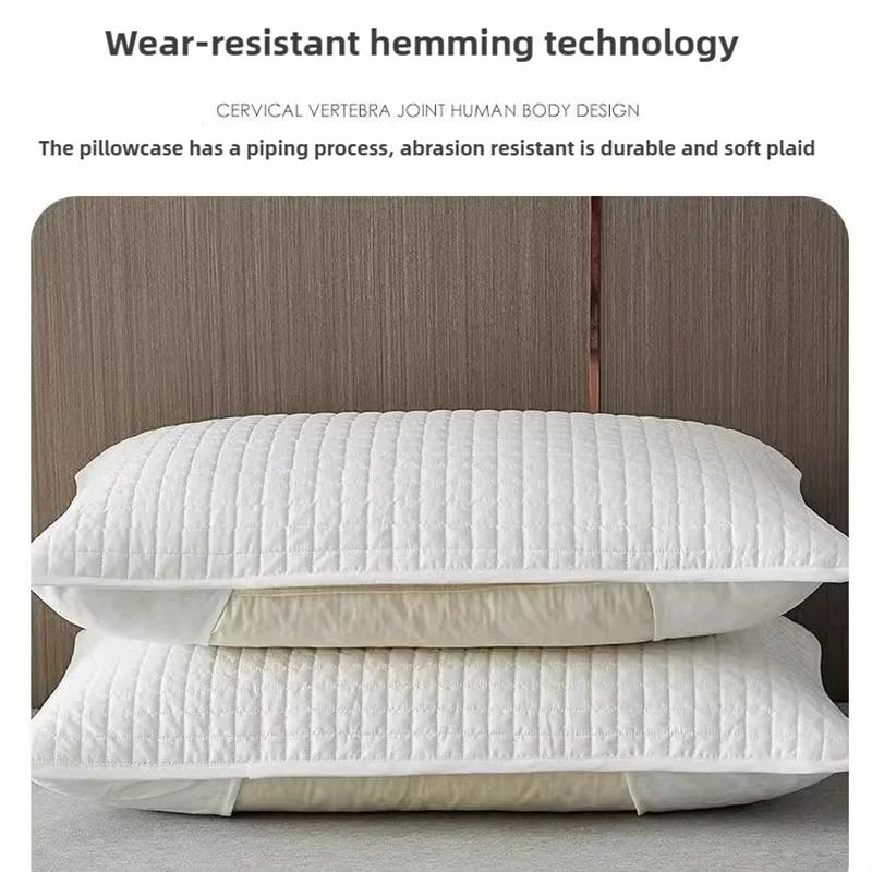 

Pillowcase Protective Comfortable Skin-friendly Universal Breathable Non-slip Pillow Cover Bedroom Dust-proof(No Pillow) 72X45cm 1PC бежевий