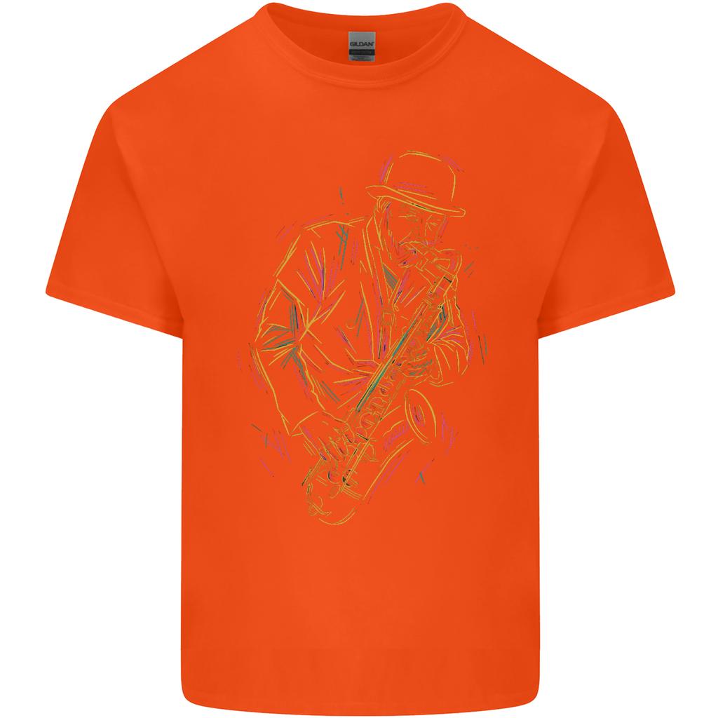 Jazz Colourful Saxophone Player Unisexs Light Cotton TShirt