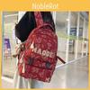Bear Pattern Print Backpack With Nylon Construction Ergonomic Air Cushion Straps