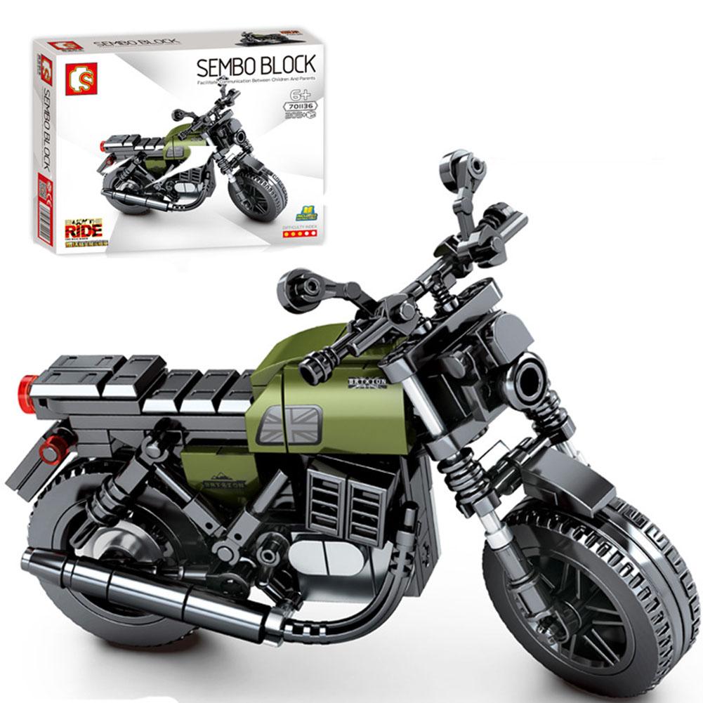 Motocross Building Blocks Toy Children Educational Assembled Off-road Racing Motorcycle Toys