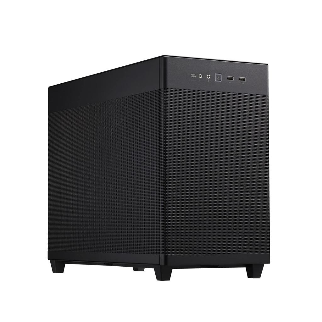 ASUS AP201 PRIME CASE MESH Mesh Panel Mid-Tower Micro ATX PC Case, Black, Authorized Japanese Distributor Product