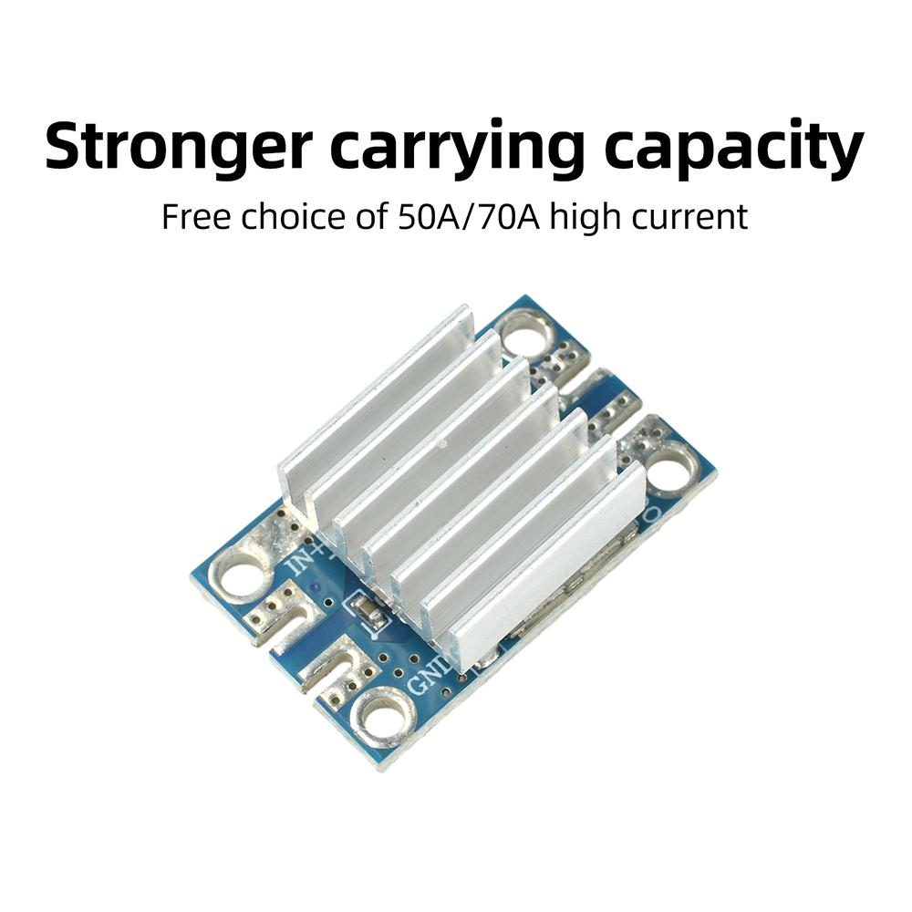 50A/70A High-Current Ideal Diode Module with Wide DC 4-90V Voltage Range and Solar Backfeed Protection for Solar Charging System