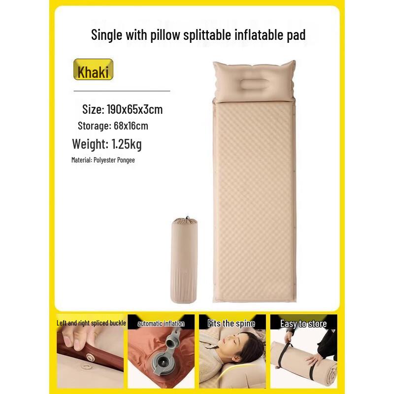 OEING Automatic Inflatable Camping Mattress Single
