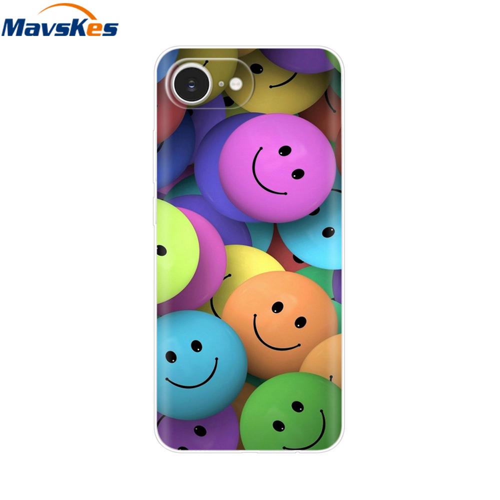 For iPhone 16e Case For Apple iPhone 16e Case Luxury Clear Painted Cover Case For iPhone 16e 16 E Coque Protective Cover Fundas