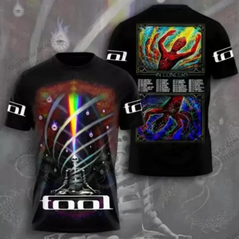 T-shirt 2026 Nouveau Groupe de Rock Tool Tour Impression 3D T-shirt Hommes Femmes Mode Hip Hop Manches Courtes T-shirt Hauts pour Enfants T-shirts Vêtements pour Hommes