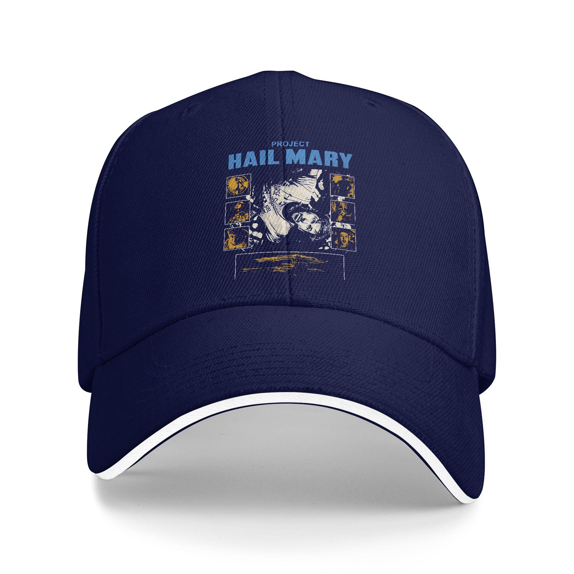 

Project Hail Mary Baseball Cap Casual Ryan Gosling Sandwich Caps Unisex Style Adjustable Caps Hat Outdoor One Size темно-синього кольору