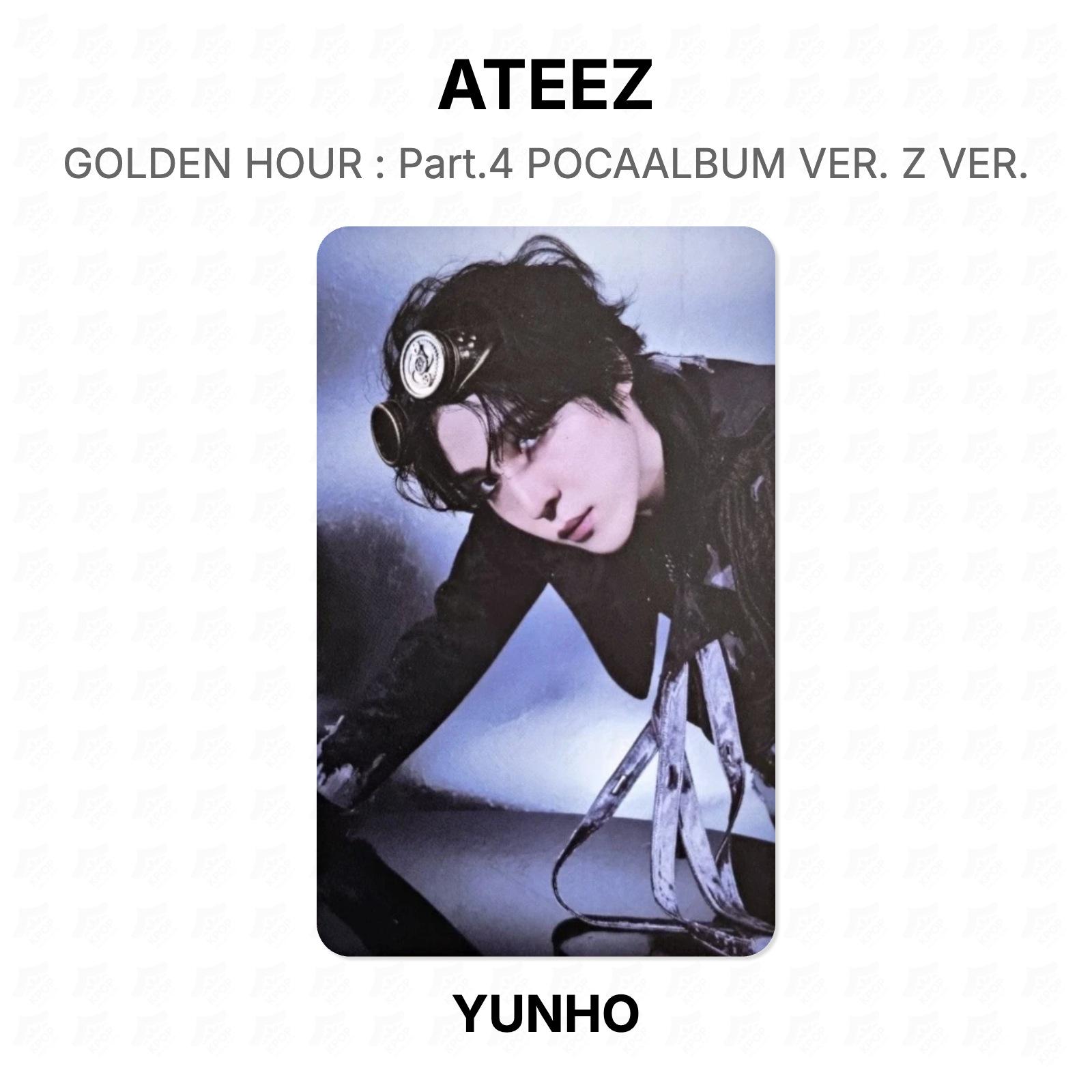 ЗОЛОТОЙ ЧАС ATEEZ : Часть 4 POCAALBUM VER. Z VER. Официальная фотокарта YUNHO