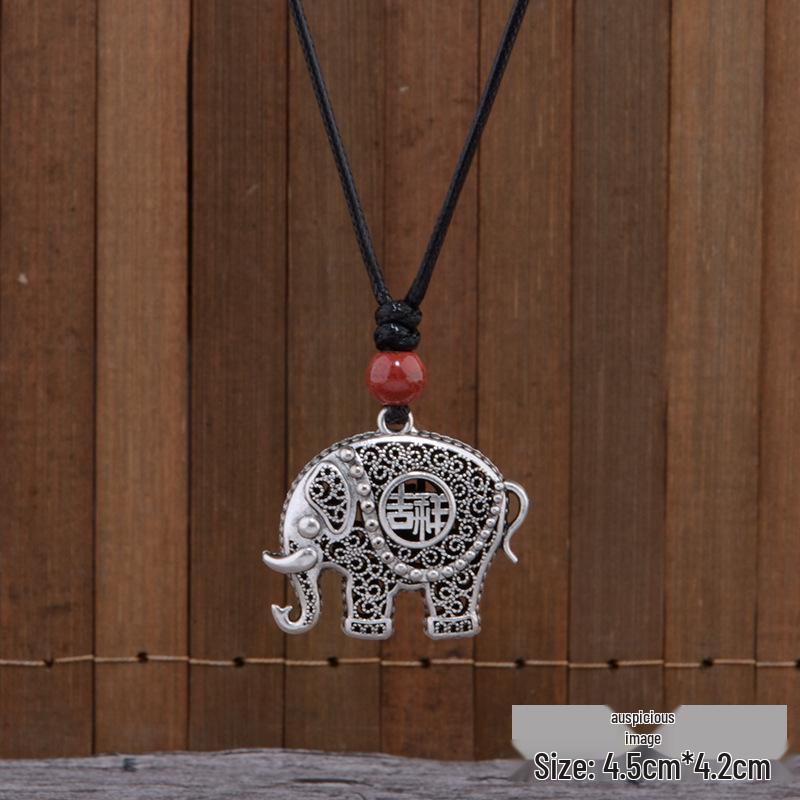 

Универсальное этническое серебряное ожерелье-подвеска – Женский амулет «Четыре стороны света: мир и богатство»