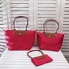 Oxford Cloth Foldable Large Capacity Dumpling Bag Handbag Shoulder Bag Large Bag Women's Bag Shopping Bag