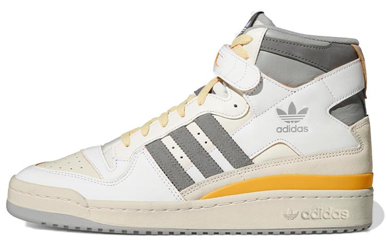 Forum Adidas Originals 84 High  White Grey Yellow  GY5727 36