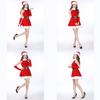 Women Deluxe Mrs Santa Claus Christmas Fancy Dress Costume With Fluffy Trim For Festive Parties
