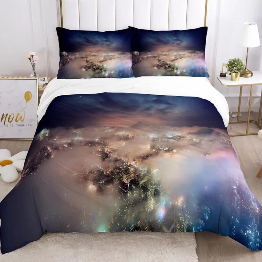 Dreamy Starry Sky Down Comforter Set - Bedding Set - 3-piece Duvet Cover Set
