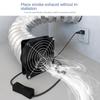 12*12*3.8cm Smoke Absorber ESD Fume Extractor Fan Pipe Duct Exhuast Fan Adjustable Speed Solder Household Pipe Tub Ventilation Fan