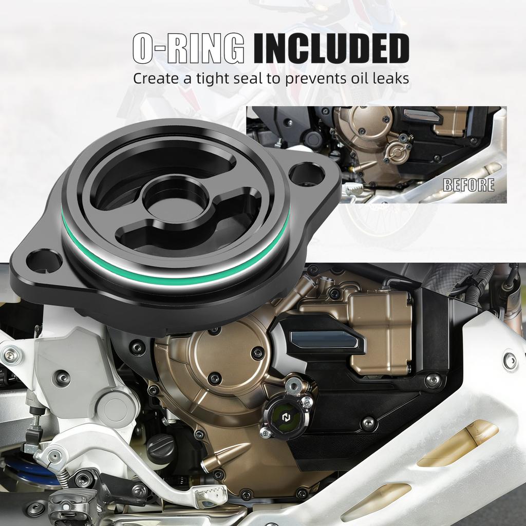 Engine Oil Filter Cover Cap For Honda CRF1100L Africa Twin /Adventure Sports DCT 2020-2025 CRF1000L Africa Twin /Adv Sports DCT