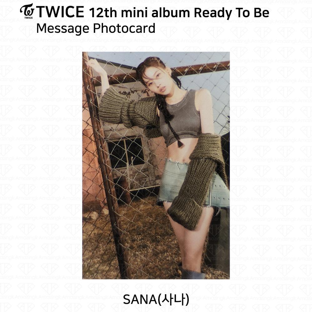 Twice 12th Mini Album Ready To Be Photocard Message Card Poster