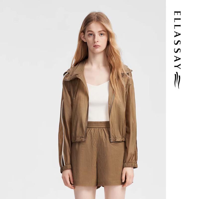 ELLASSAY Women s Lightweight Hooded Long Sleeve Shirt XS