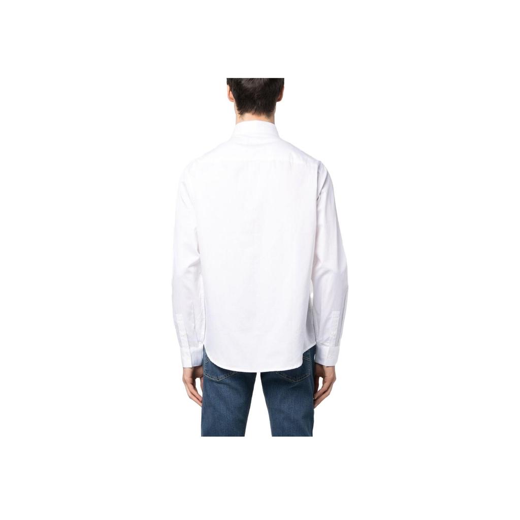 Armani Exchange Solid Color Polo Long Sleeve Shirt Men Shirts 3RZC03-ZNAUZ-1100