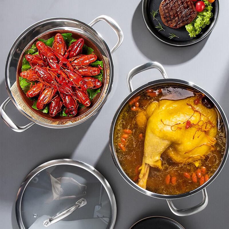 Heiliger Beda 28cm Edelstahl Doppelschicht Dampfgarer