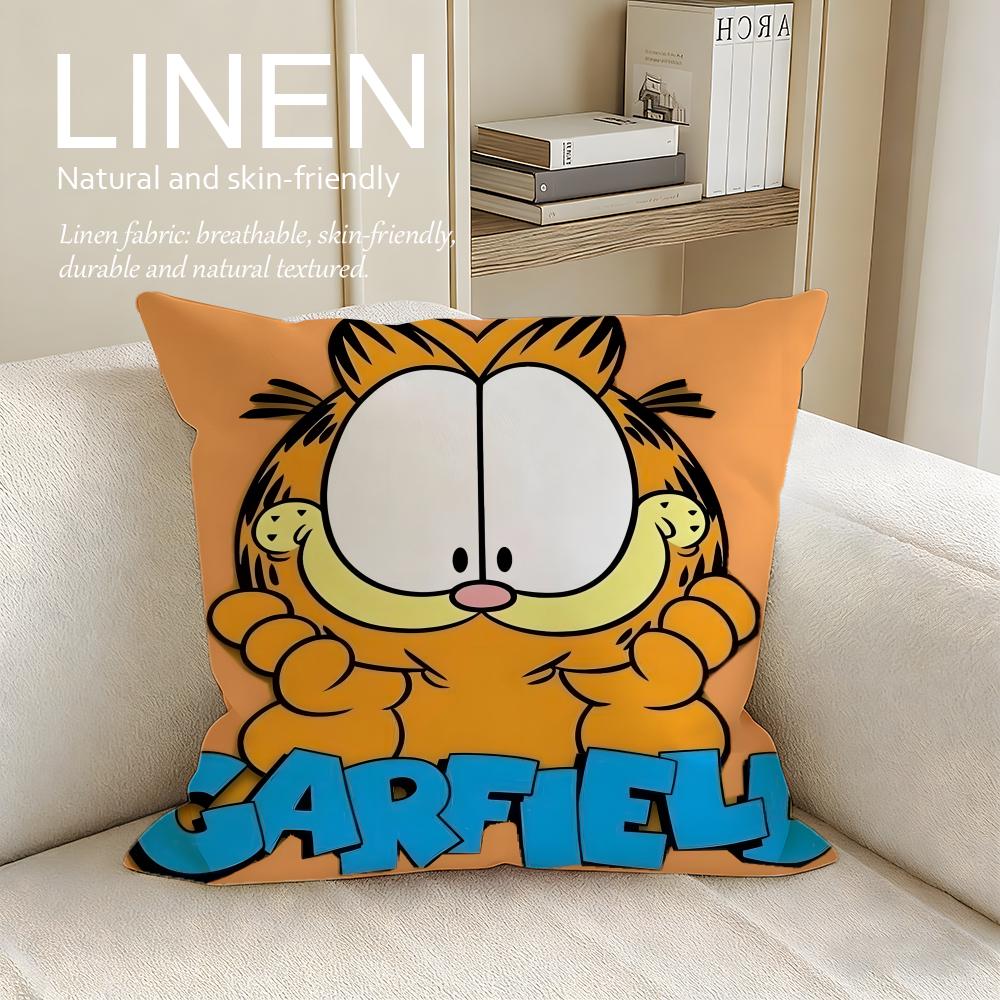 Classic Garfield Cushion Cover Pillowcase Set Pcs x x Breathable Washable Sofa Cushion Cover