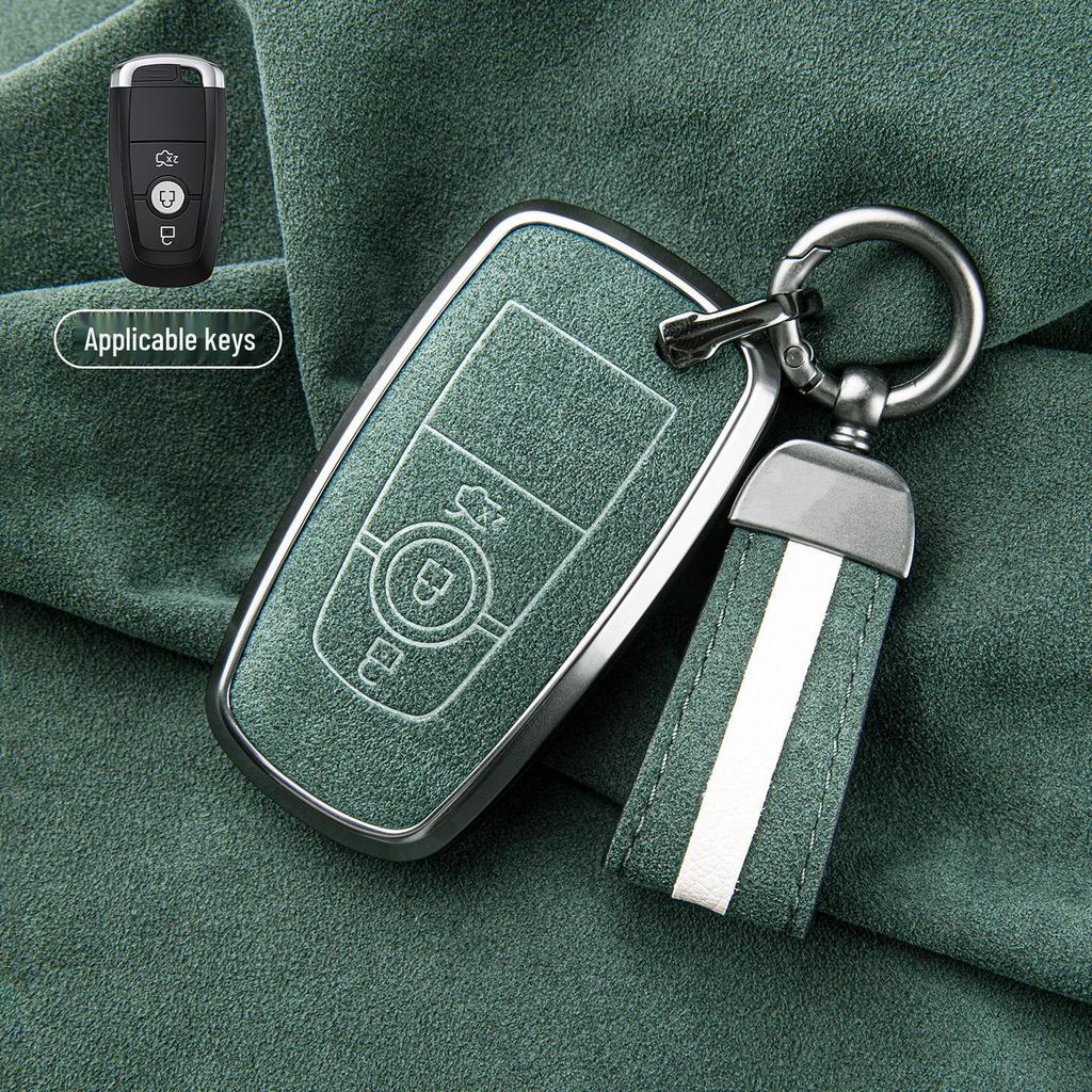 Premium Sheepskin Key Cover for Ford Explorer ST, Edge L, Mondeo EVOS