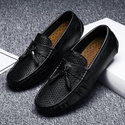 Fashion Men Loafers New Leather Shoes Men Casual Shoes Moccasins Breathable Sneakers Men Driving Shoes Comfort Flats Plus Size 38-44