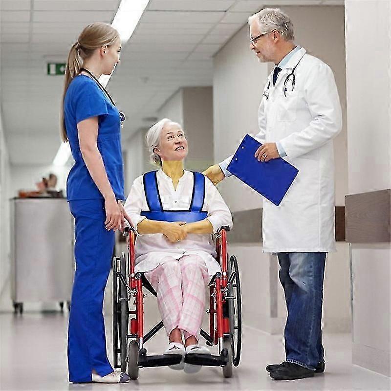 Wheelchair Safety Belt Torso Support Vest, Adjustable Whole Body Safety Belt to Prevent Tilting or Falling, Suitable for Wheelchair Restraint Belts fo