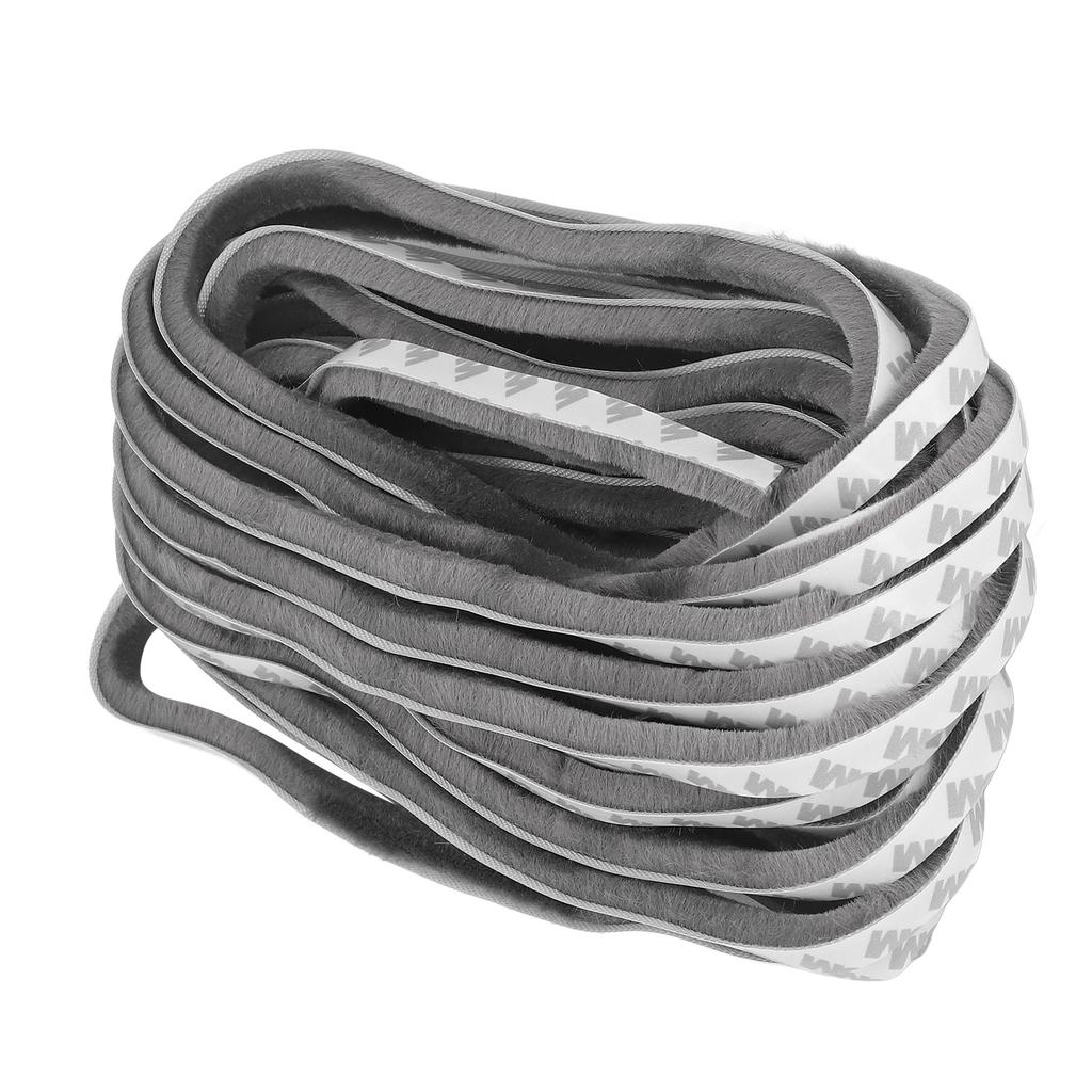 Self Adhesive Seal Strip Weatherstrip Window Doors Soundproofing Windproof Dustproof Gray 9x9mm