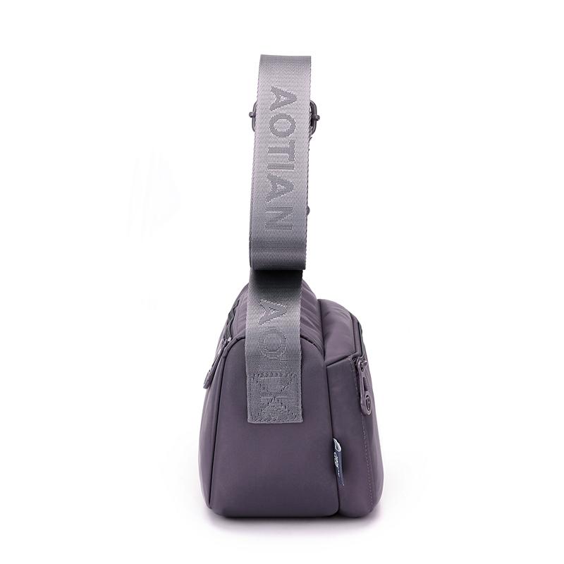 Lightweight Nylon Crossbody Bag for Women Casual Shoulder Handbag Travel Purse with Zipper