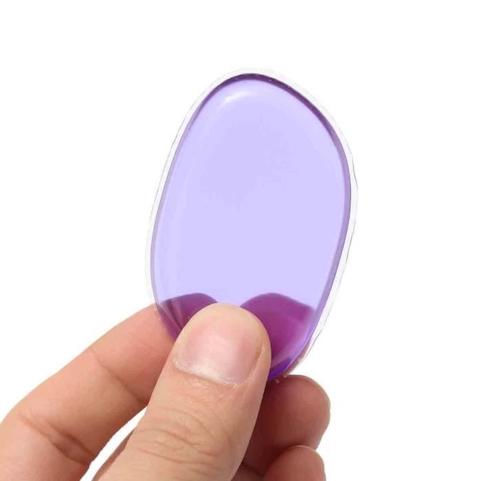 Sponge Puff Transparent Silicone Gel for Cosmetic Tool PURPLE