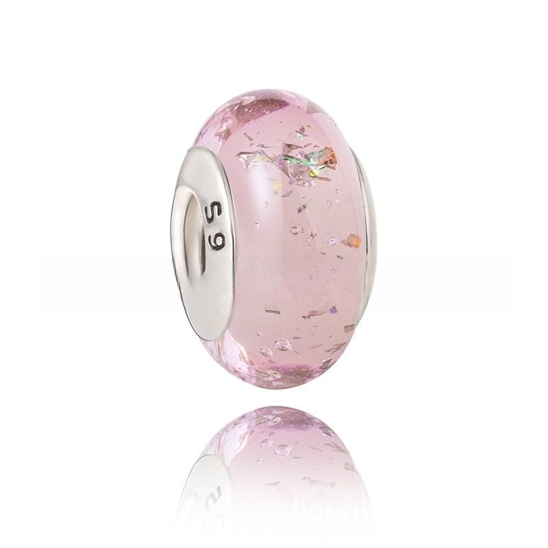 925 Silver Murano Glass Charms Fit Original Bracelets Round Murano Glass Charms Beads DIY Women Jewelry Gifts For Women