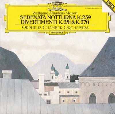 CD MOZART, ORPHEUS - Serenata Notturna / Divertimenti / 4156692 Deutsche Grammo 1986 Tyskland Klassisk Begagnad